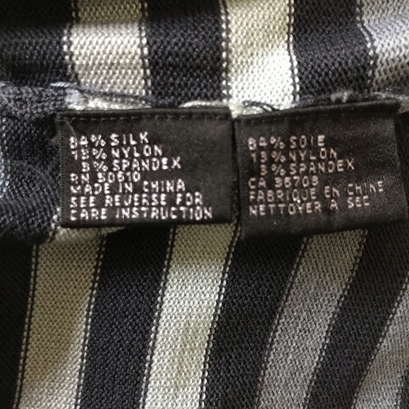 Kasper Silk Striped Beautiful 10 Petite - Picture 6 of 7